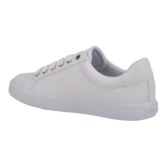Women's 7 M Nine West Layna Sneakers White *Damaged Box Missing Lid*
