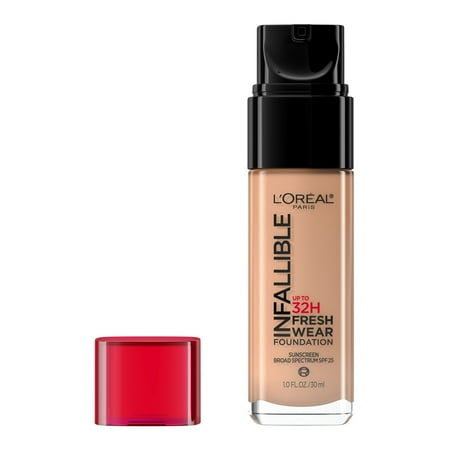 L'Oreal Paris Infallible Fresh Wear 32 Hr Liquid Foundation Makeup, 465 Sand, 1 oz