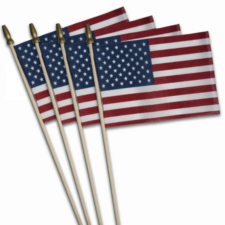 US Betsy Flags Polycotton 4 x 6 Inch 4 Pack
