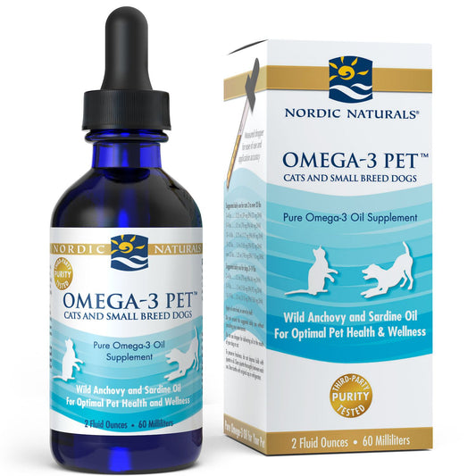 Nordic Naturals Omega-3 Pet For Cats & Small Breed Dogs - 2 oz. *01/2026*