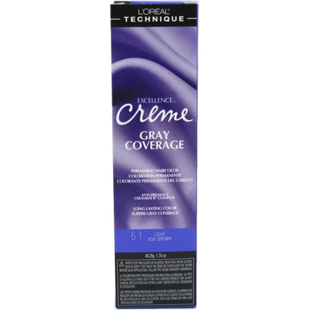 L'Oreal Excellence Creme Permanent Creme Haircolor 6.1 Light Ash Brown