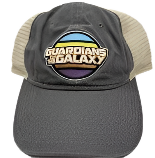 Guardians of the Galaxy Logo Trucker Hat Mesh Brown Adjustable