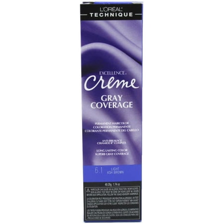 L'Oreal Excellence Creme Permanent Creme Haircolor 6.1 Light Ash Brown