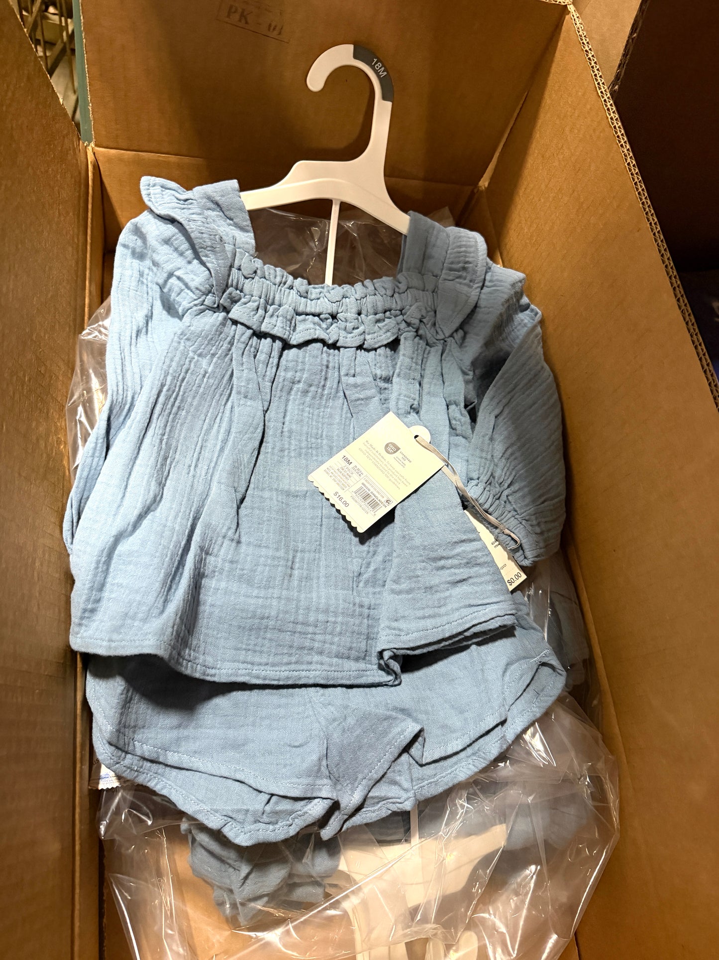 CASE OF 12 Girls 2pc Outfits 18months