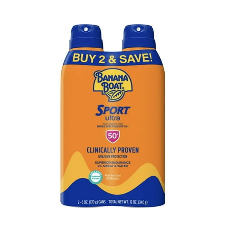 BANANA BOAT SPORT ULTRA 50+ SPF 2 PACK **Exp 12/25**