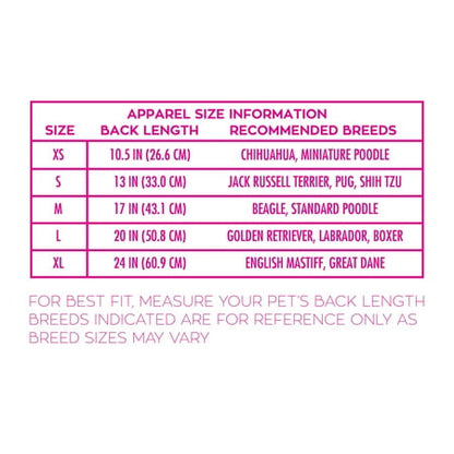 Pet Size: XS - Justice Reversible Puffer Jacket - Pink