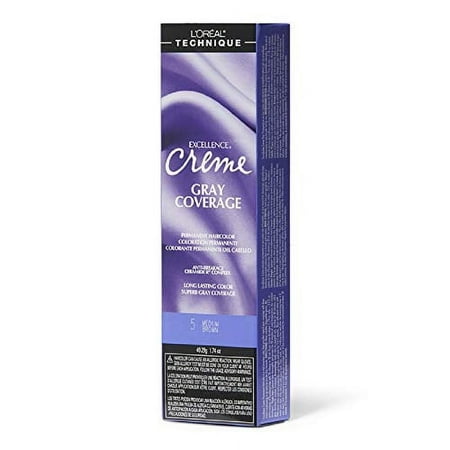 L'Oreal Excellence Creme Permanent Creme Haircolor 5 Medium Brown