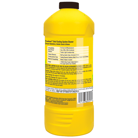 Prestone Total Cooling System Cleaner, Use in All Manufacturers - 32OZ