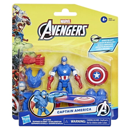 Hasbro Marvel Avengers Epic Hero Series Battle Gear 4 Captain America