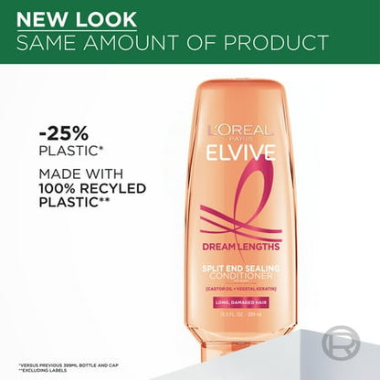 L'Oreal Paris Elvive Dream Lengths Super Detangler Squeeze Conditioner for Long Hair, 13.5 fl oz