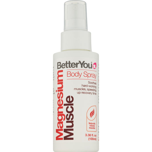 BetterYou Magnesium Muscle Body Spray, 3.38 OZ