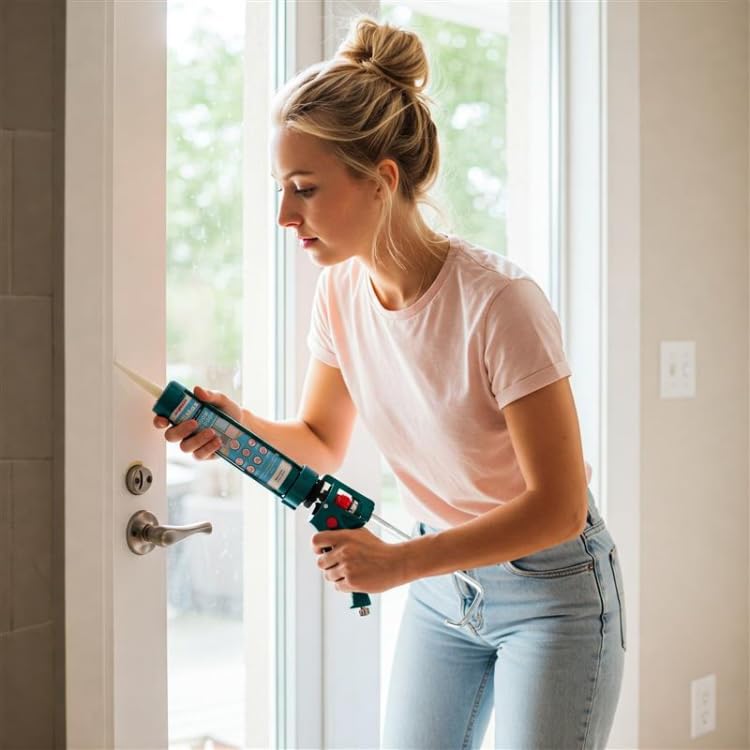 Window & Door 100% Silicone Caulk, White