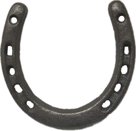 YFUG GO Cast Iron Horseshoe Wall Decor, Medium Horseshoe Durable Cast Iron 5 Holes On Each Side for Indoor Or Outdoor(1 pack)