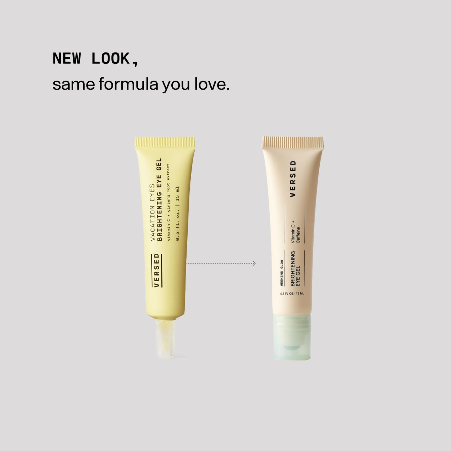 VERSED Weekend Glow Brightening Serum | Vitamin C & Caffeine, 0.5 Oz