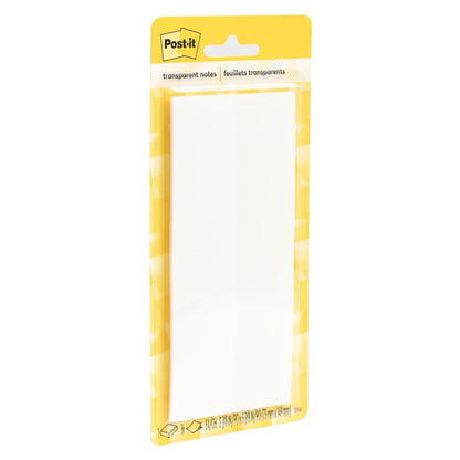 Post-it Super Sticky Notes, Transparent, 30 Sheets/Pad