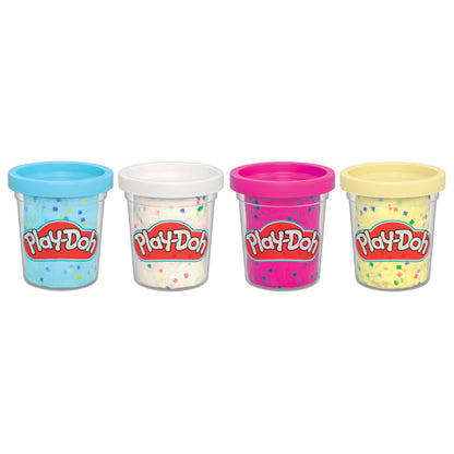 Play-Doh 4 Pack Confetti Putty - Colourful Clay Set for Creative Play and Crafts
