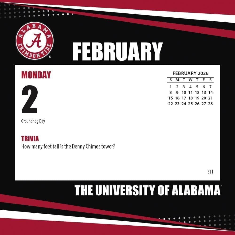 Turner Sports - Alabama Crimson Tide 2026 Box Calendar - Multicolor