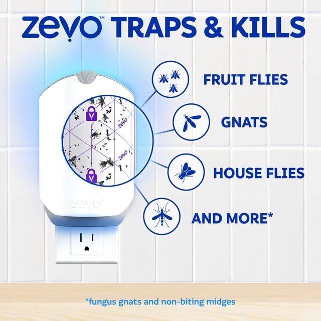 Zevo Flying Insect Traps, 2 Traps & 2 Cartridges