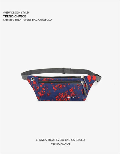 Sports Waist Bum Bag Fanny Pack - Red & Blue