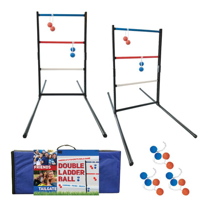 Double Ladder Ball Indoor Outdoor Ladderball Game Set