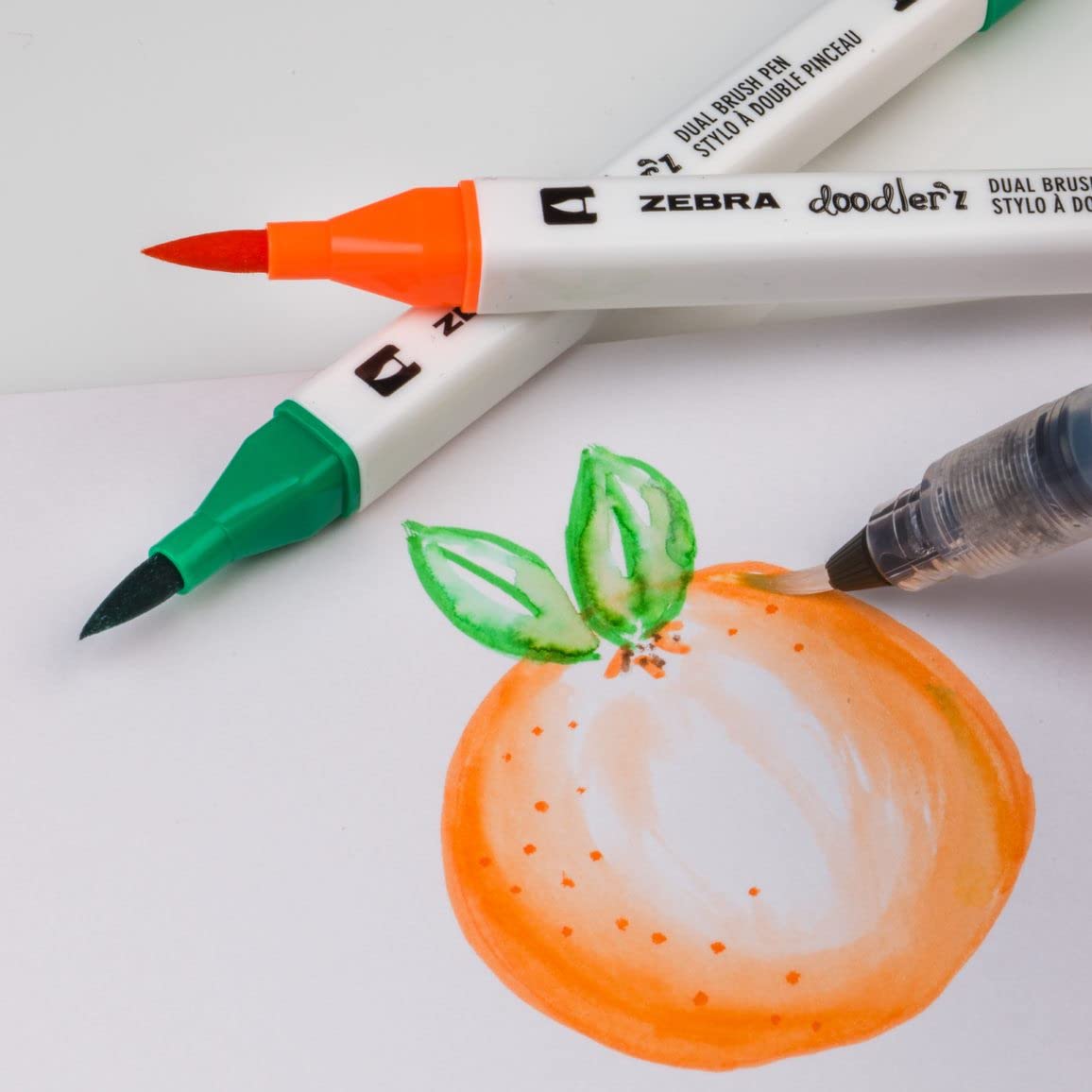 Zebra Doodler’z Dual Brush Pens Assorted Colors, 12-Pack