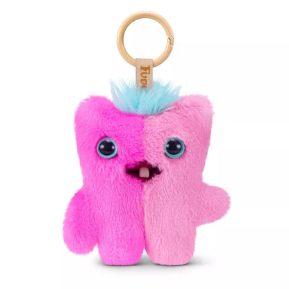 ZURU Fuggler Pinkles Keychain, Plush Toy, 3.5” (Wide Eyed Screech)