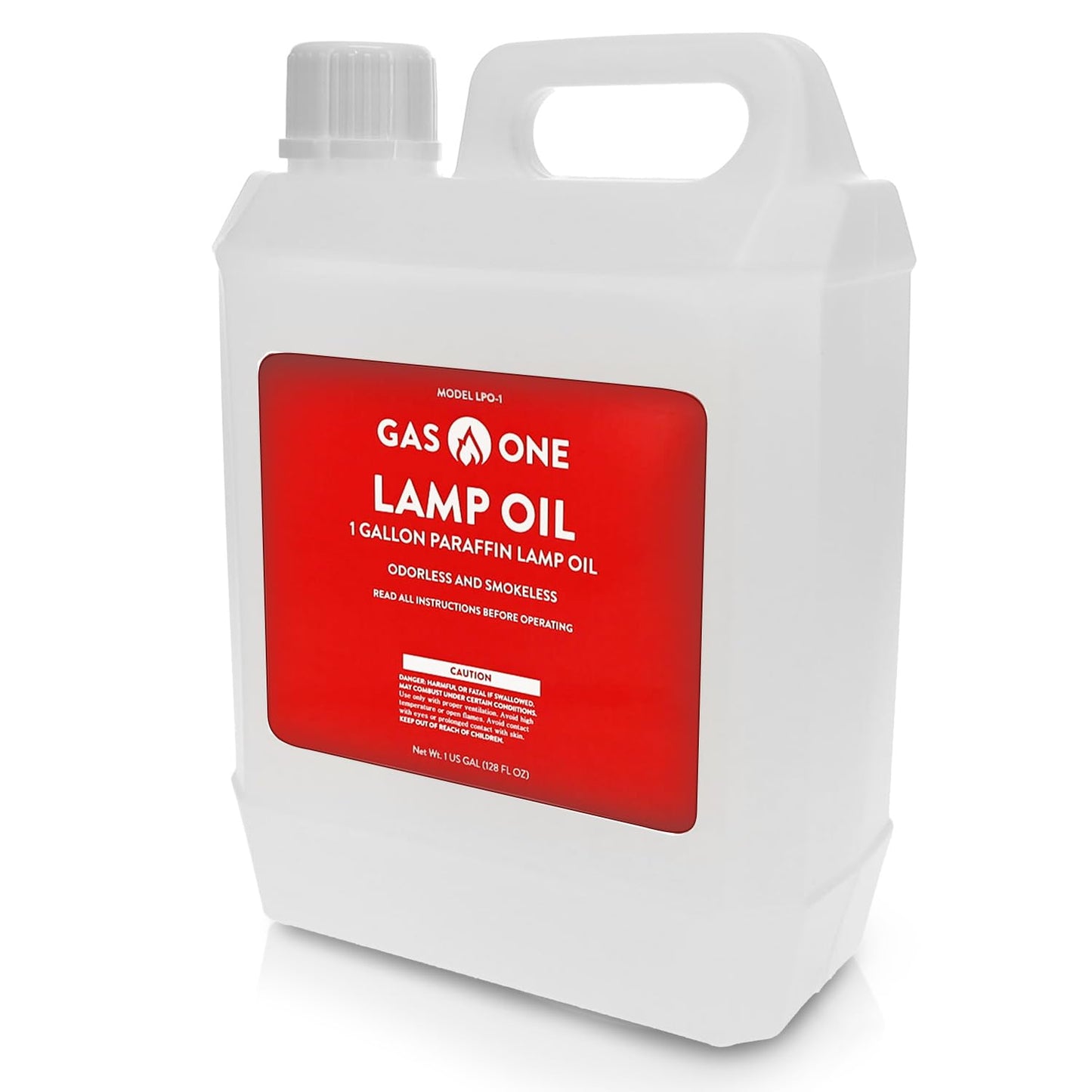 GasOne Liquid Paraffin Lamp Oil – 1 Gallon (128oz)