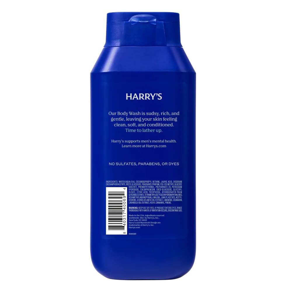 Harry's Wildlands Body Wash 16 oz