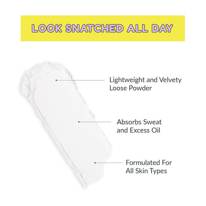 KimChi Chic Beauty Mini Me That White Powder Set and Bake Mattifying Setting Powder for Makeup, Soft Natural Face Makeup Helps Minimize the Appearance of Fine Lines, 0.17 oz, White