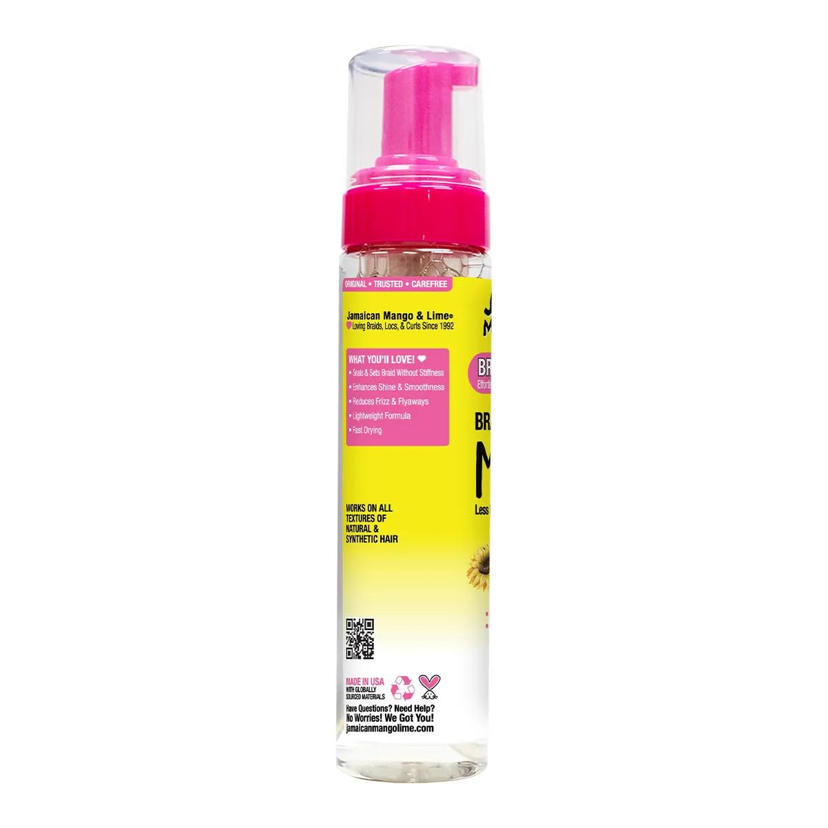 Jamaican Mango & Lime Braiding & Setting Mousse 8 oz