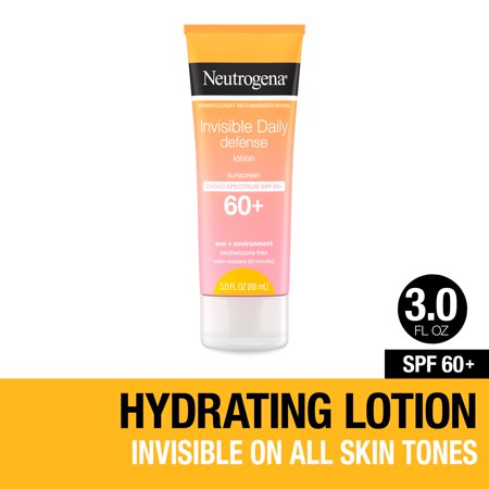 Neutrogena Invisible Daily Defense Sunscreen Lotion - SPF 60 - 3 fl oz (Exp: 09/26)