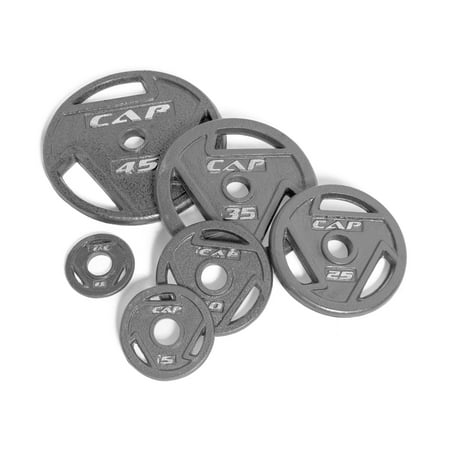 CAP Barbell, 10lb 2 inch Olympic Grip Weight Plate, Grey