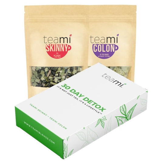 Teami Colon Cleanse Tea- Morning Kickstart (30 Bags) and Night Colon Cleanse (15 Bags)