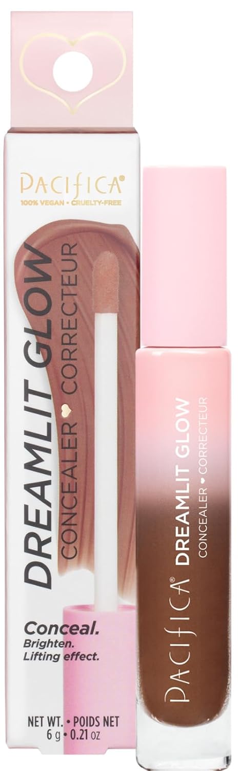 Pacifica Concealer DreamLit Glow Full Coverage Concealer for Puffy Eyes & Dark Circles Shade 03 Deep Espresso