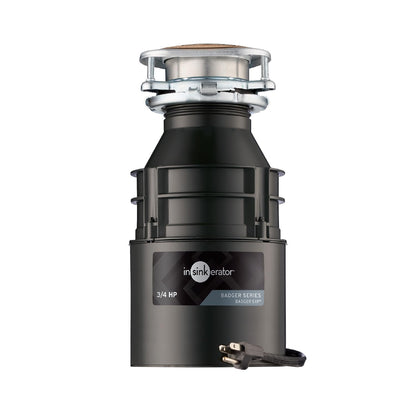 InSinkErator Badger 5XP 3/4 HP Garbage Disposal with Power Cord