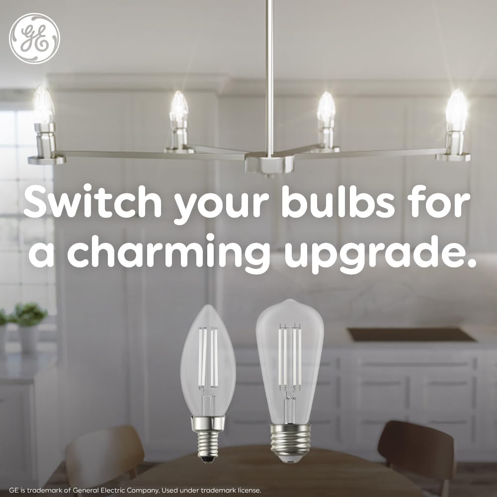 GE 2pk 60W LED G25 Pearl