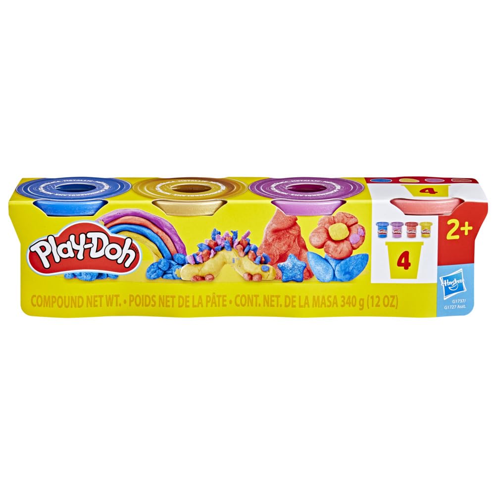 Play-Doh Shimmer Shine Pack 4 Colors 85g