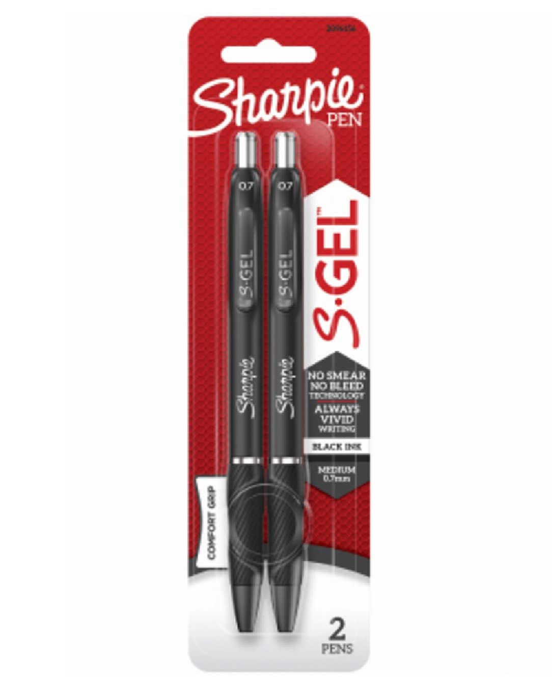 SHARPIE SGEL PEN BLK 2PK