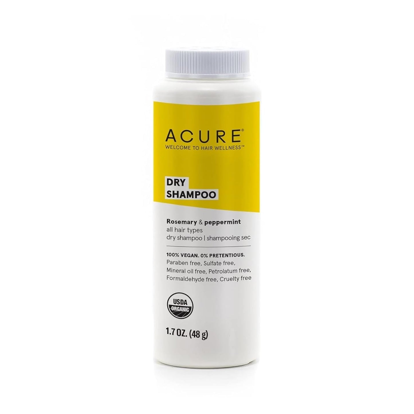 Acure Dry Shampoo - Mini Powder Dry Shampoo  1.7 oz Travel Size