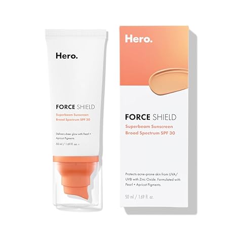 Hero Cosmetics Force Shield SPF 30 1.69 Fl Oz Pearl & Apricot Pigment *EXP 11/01/24* *DAMAGED BOX*
