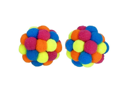Multipet, Cat Toy Pom Pom, 2 Count (Packaging May Vary)