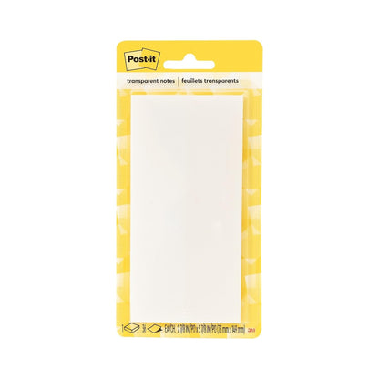 Post-it Super Sticky Notes, Transparent, 30 Sheets/Pad