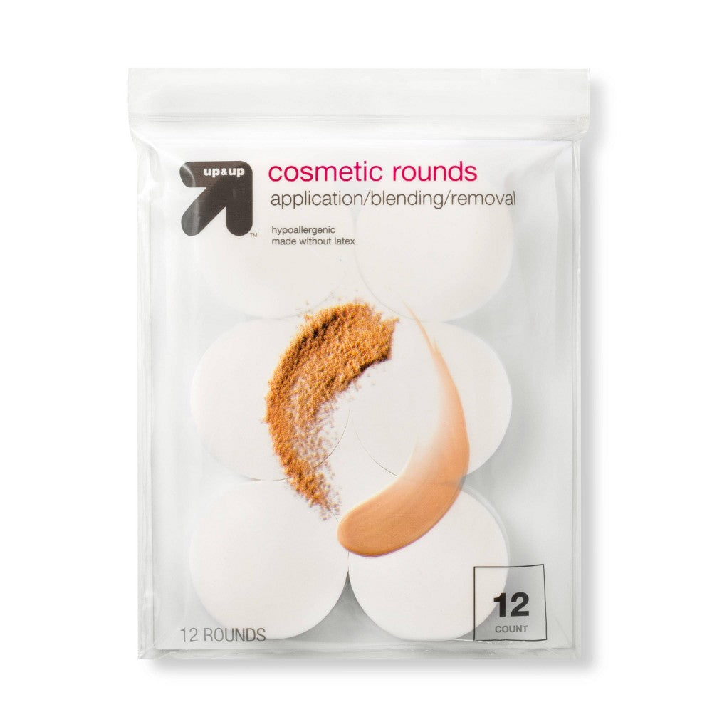 Up & Up Latex Free Cosmetic Rounds 12ct White