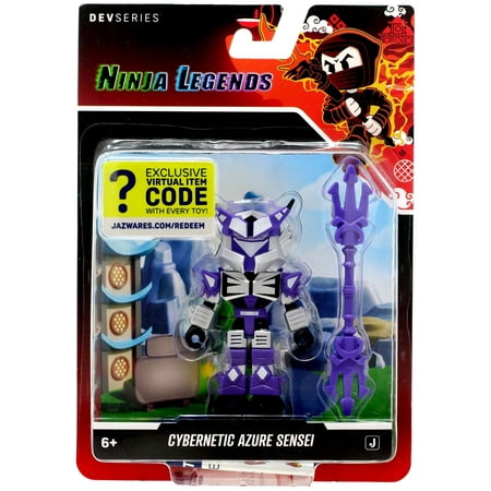 Jazwares Roblox Ninja Legends Cybernetic Azure Sensei Action Figure Azure
