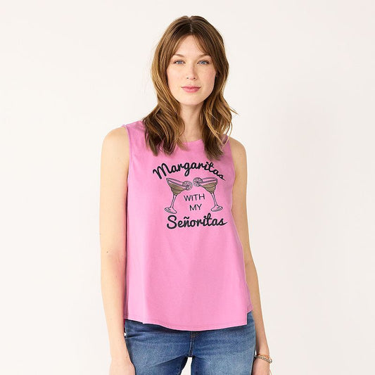 Women's XS Celebrate Together Summer Graphic Muscle Tank