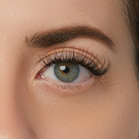 KISS FALSCARA Clear Band False Eyelashes, Lash Extension Kit, 36 Lash Clusters