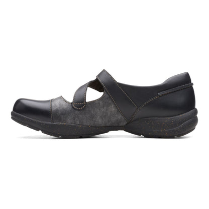 Women's 6 M Clarks Roseville Jane Mary Jane Shoes Black *Damaged Box*