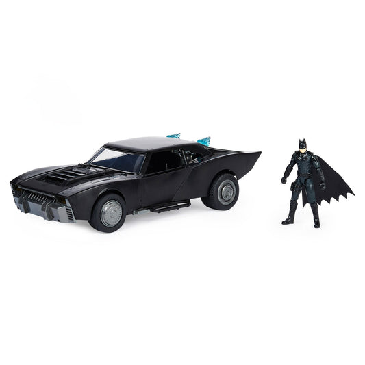 Spin Master DC Comics Batman Batmobile with 4  Batman Figure *Damaged Packaging*