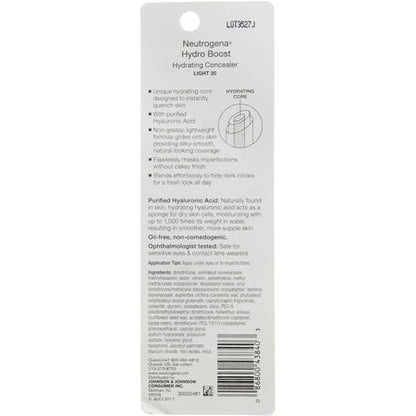 Neutrogena Hydro Boost Hydrating Concealer, 20 Light 0.12 oz