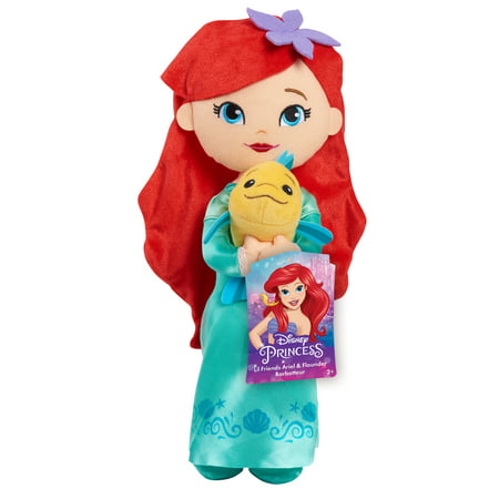 Disney Princess Lil' Friends Ariel & Flounder 14-inch Plush Doll